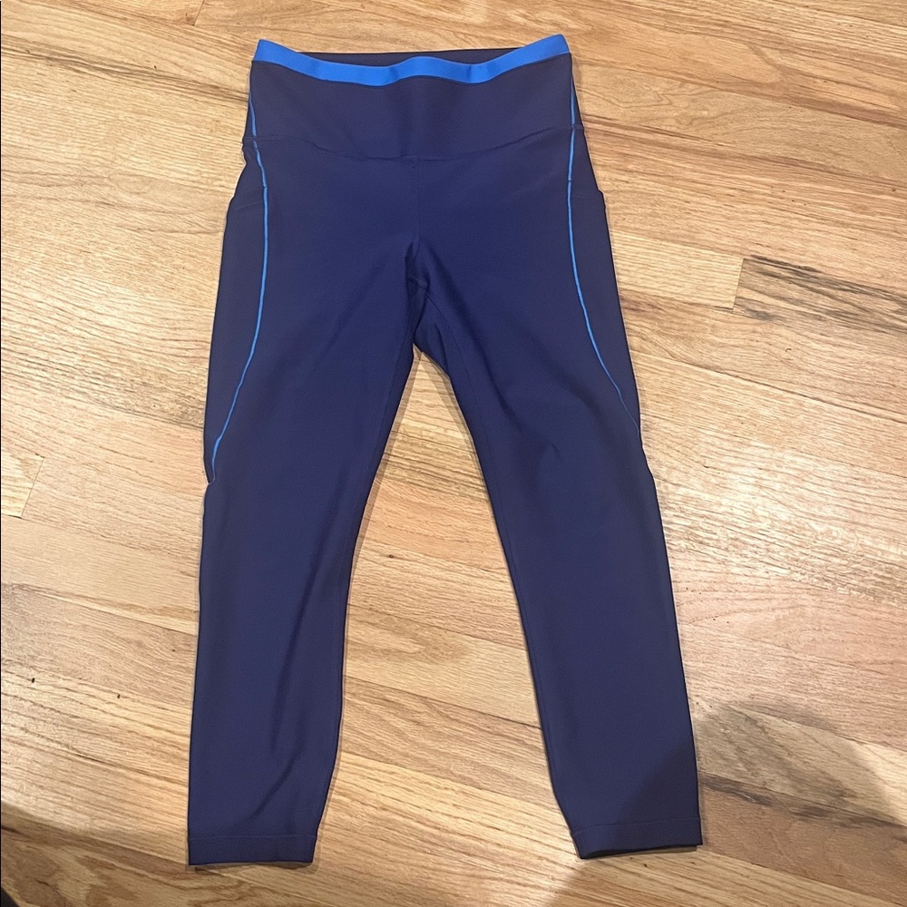 Athleta Navy and Blue Leggings